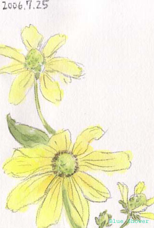 painting_0079_etegamiRudbeckia